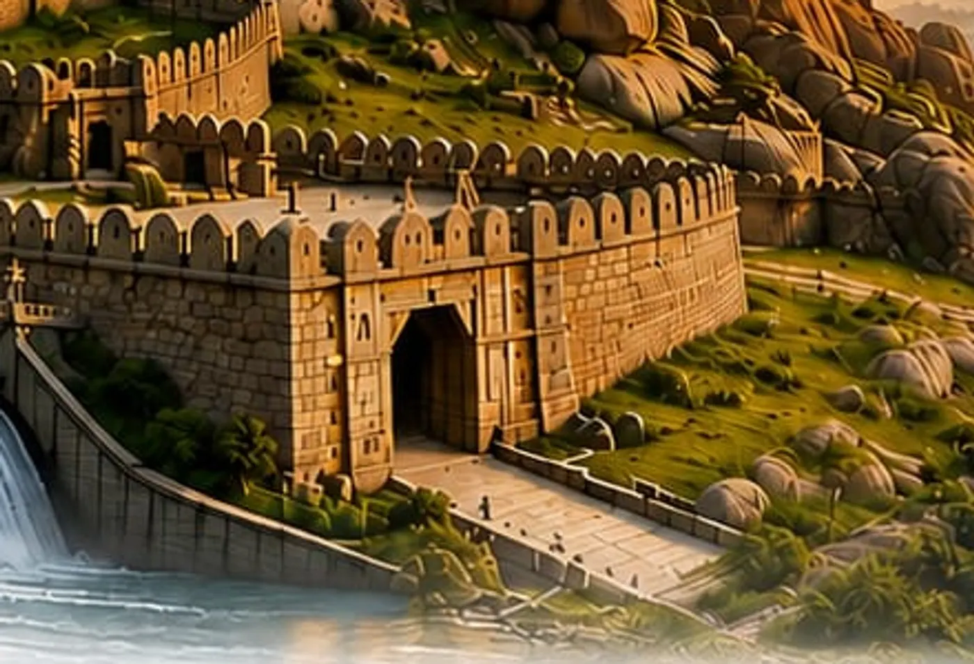 Illustration of Chitradurga – gate