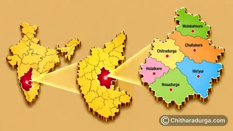 చిత్రదుర్గ భౌగోళిక స్థితి