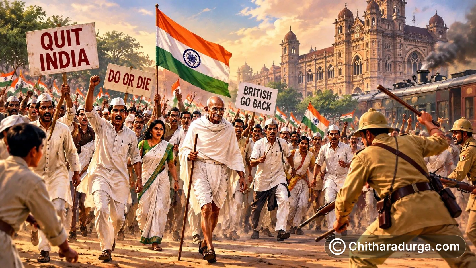 క్విట్ ఇండియా ఉద్యమంలో చిత్రదుర్గ జిల్లా