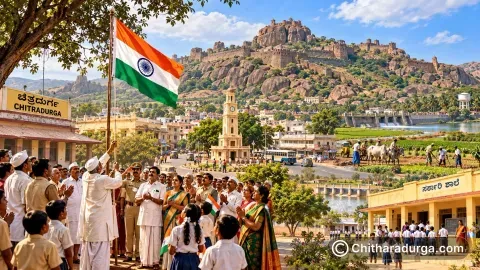 ಸ್ವಾತಂತ್ರ್ಯದ ಸಂದರ್ಭದಲ್ಲಿ ಚಿತ್ರದುರ್ಗ ಜಿಲ್ಲೆ