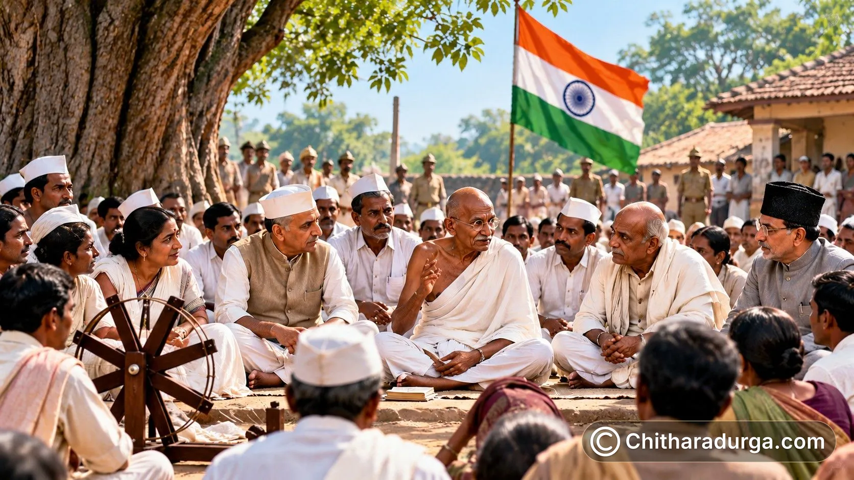 The Gandhian Movement in Chitradurga District